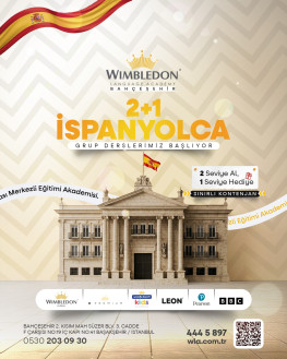 Bahçeşehir İspanyolca Kursu / 2 Kur Alana 1 Kur Hediye / İspanyolca Grup Dersi