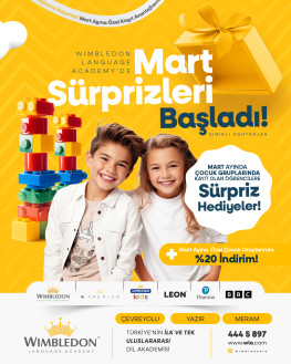 Wimbledon Language Academy’de Mart Sürprizleri Başladı!