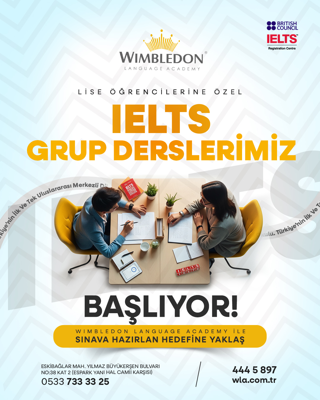 LİSE ÖĞRENCİLERİNE ÖZEL IELTS EĞİTİMLERİMİZ BAŞLIYOR!