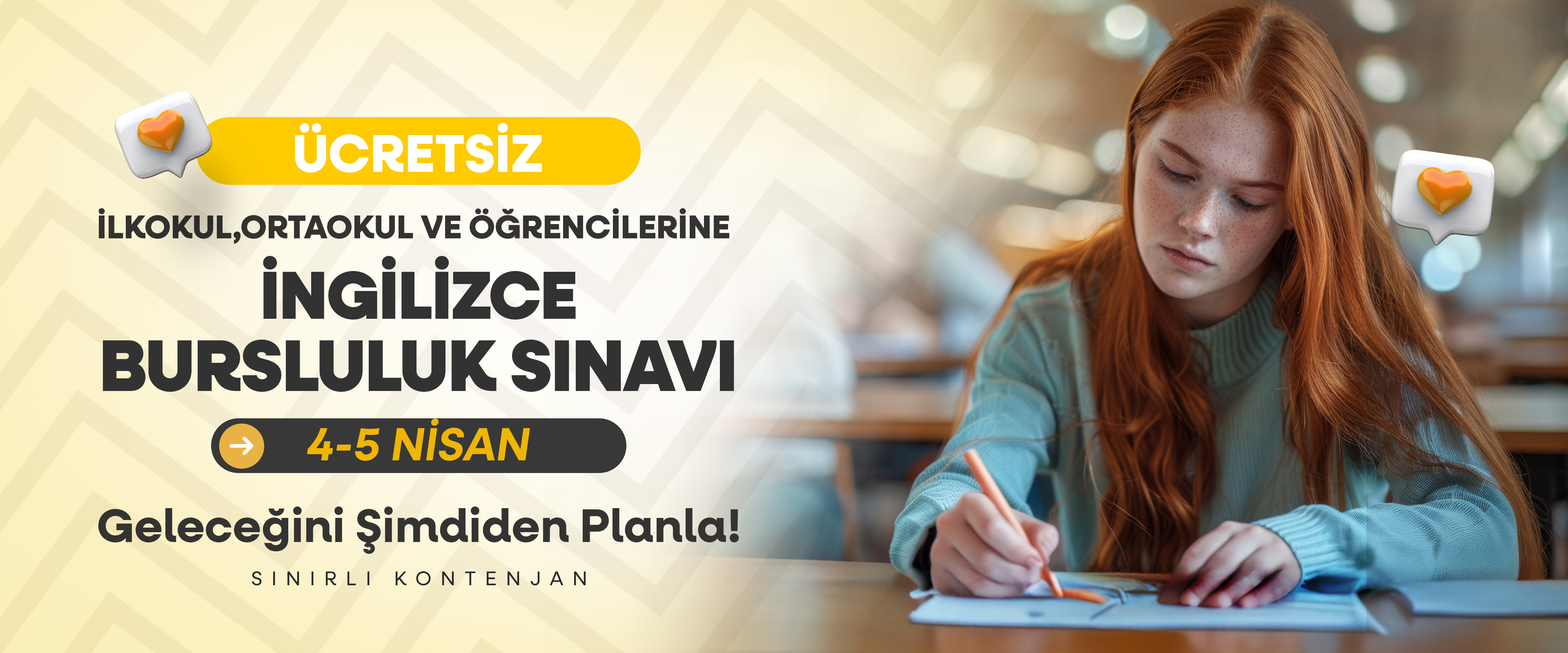 Bursluluk sınavı ve indirimler hakkında hemen WhatsApp’tan bilgi alın.