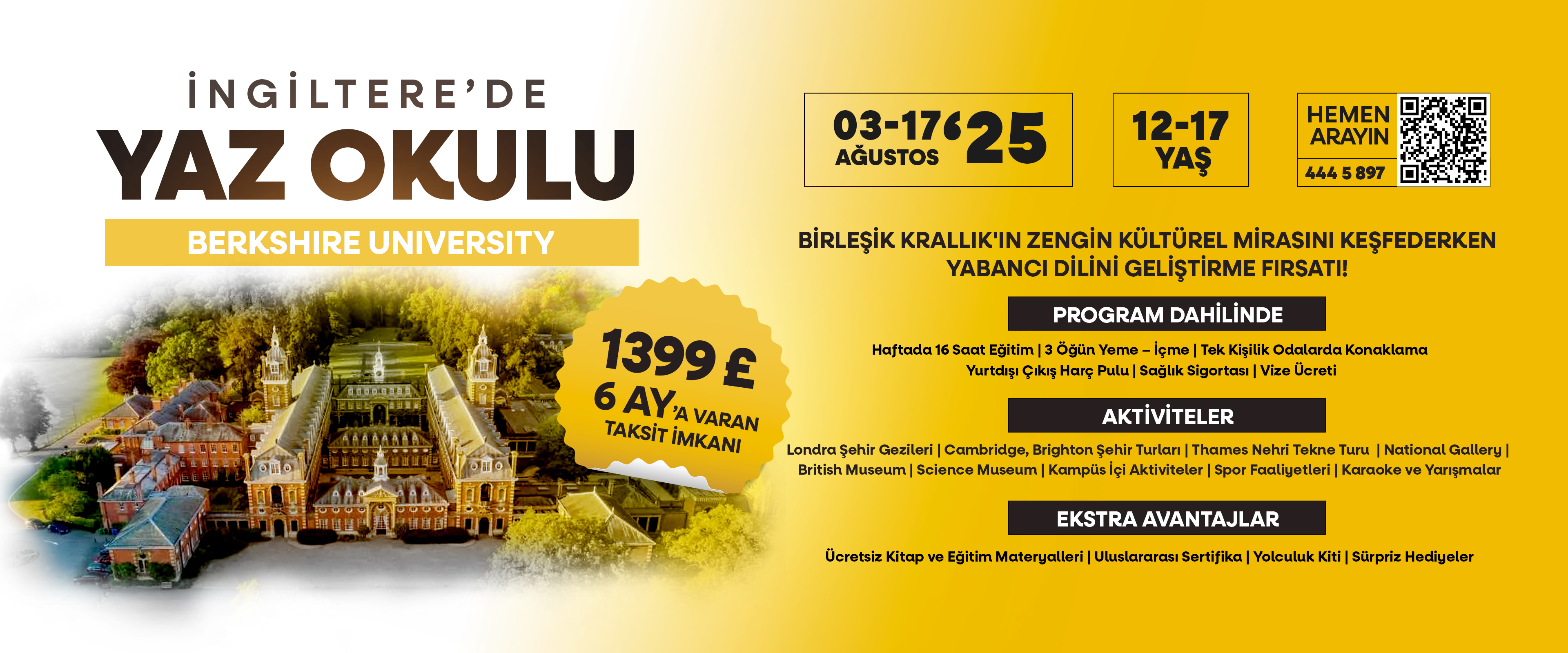 Unutulmaz bir deneyim için Wimbledon ile İngiltere’de yaz okuluna katılın.